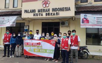 Bawaslu Gelar Aksi Donor Dalam Rangka HUT Kota Bekasi Ke 24