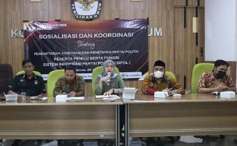 Bawaslu Kota Bekasi Hadiri Rakor dan Sosialisasi Tahapan Pendaftaran dan Verifikasi Parpol
