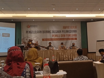 Bawaslu Jabar Gelar Rapat Kerja Pengelolaan Barang Dugaan Pelanggaran