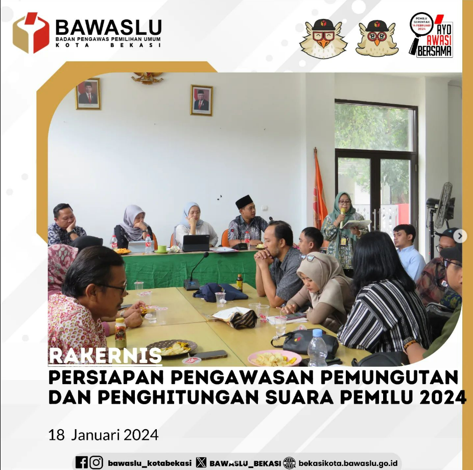 Rakernis Persiapan Pengawasan Pemungutan dan Penghitungan Suara Pemilu 2024