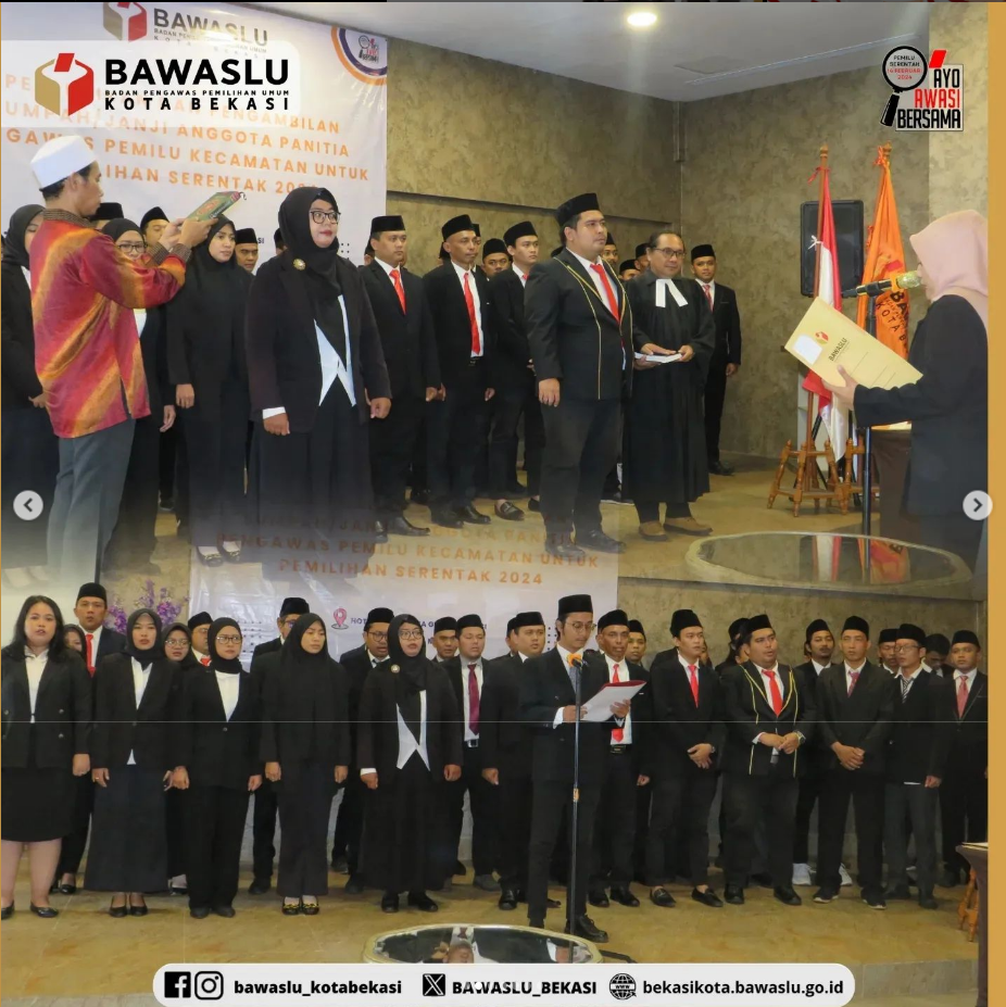 Pelantikan PANWASCAM se-Kota Bekasi