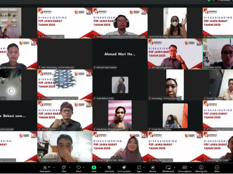 Kegiatan Pendidikan Pengawas Partisipatif (P2P) Daring Tahun 2025