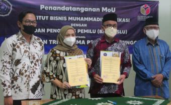 Kawal Pemilu Bawaslu Kota Bekasi Teken Mou Pengawasan Partisipatif dengan IBM