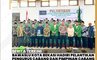 Bawaslu Kota Bekasi Hadiri Pelantikan Pengurus Cabang  Mathla'ul Anwar 